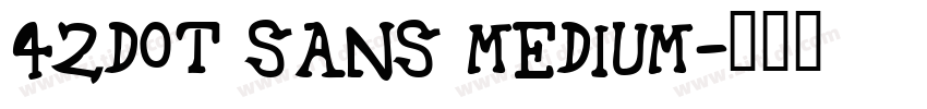 42dot Sans Medium字体转换